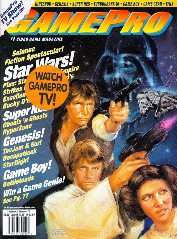 GamePro 027 (Oct 1991) Star Wars cover